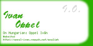 ivan oppel business card